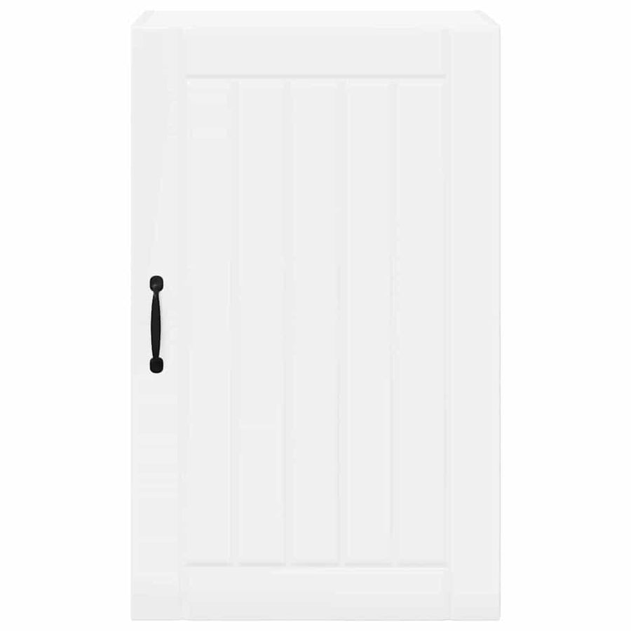 Keukenkast aan de muur met plank Hoogglans wit 50 x 31 x 80 cm