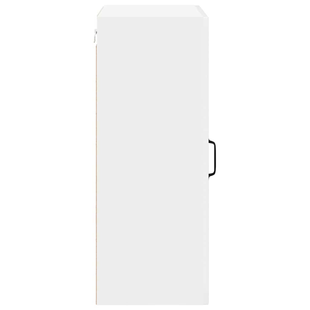 Keukenkast aan de muur met plank Hoogglans wit 50 x 31 x 80 cm