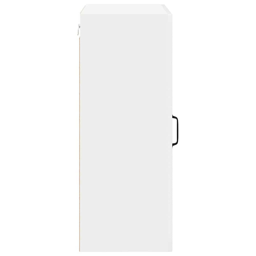 Keukenkast aan de muur met plank Hoogglans wit 50 x 31 x 80 cm
