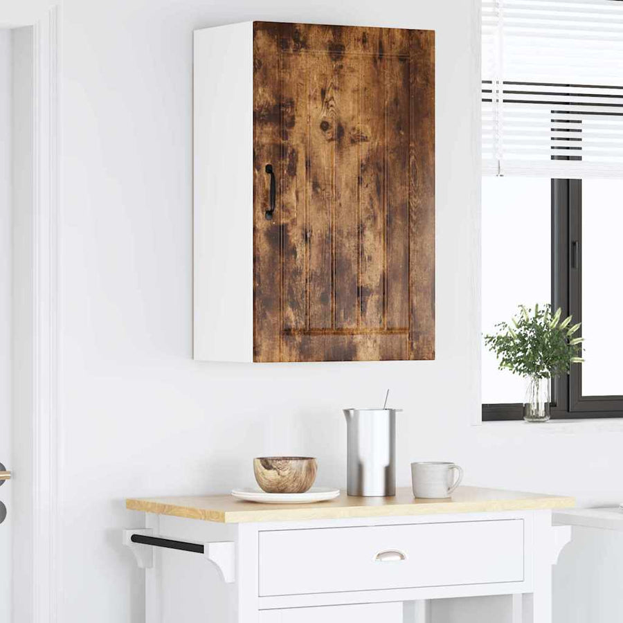 Keukenkast aan de muur met plank Gerookt eiken 50 x 31 x 80 cm