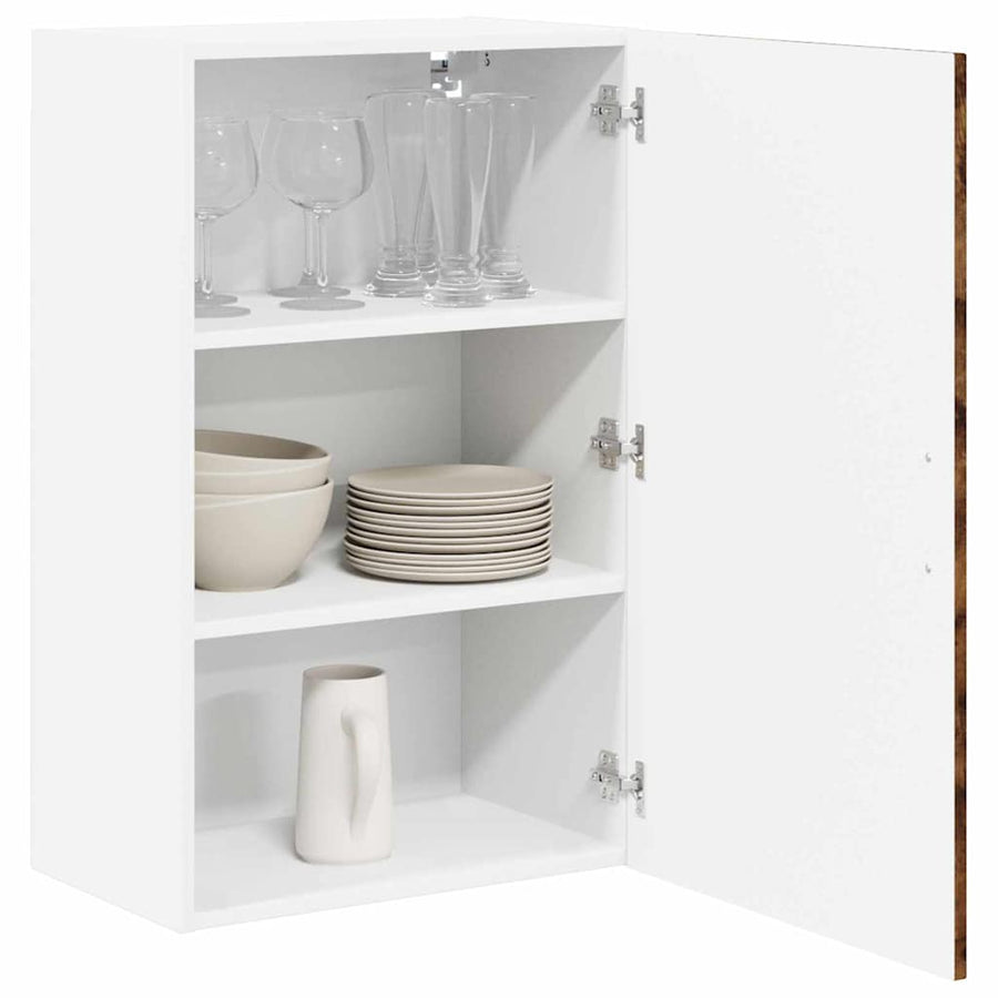 Keukenkast aan de muur met plank Gerookt eiken 50 x 31 x 80 cm