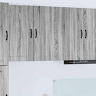 Keukenkast 50x31x80 cm grijs bewerkt hout
