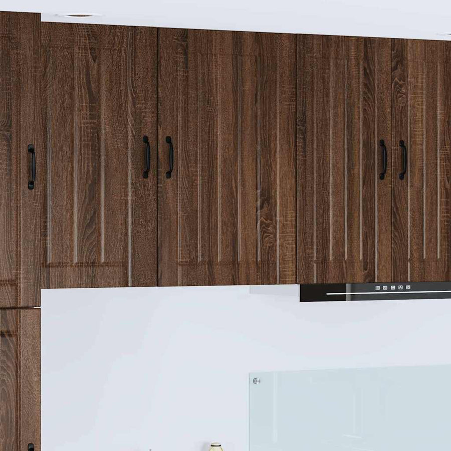 Keukenkast aan de muur Bruin Eiken 50 x 31 x 80 cm Bewerkt hout