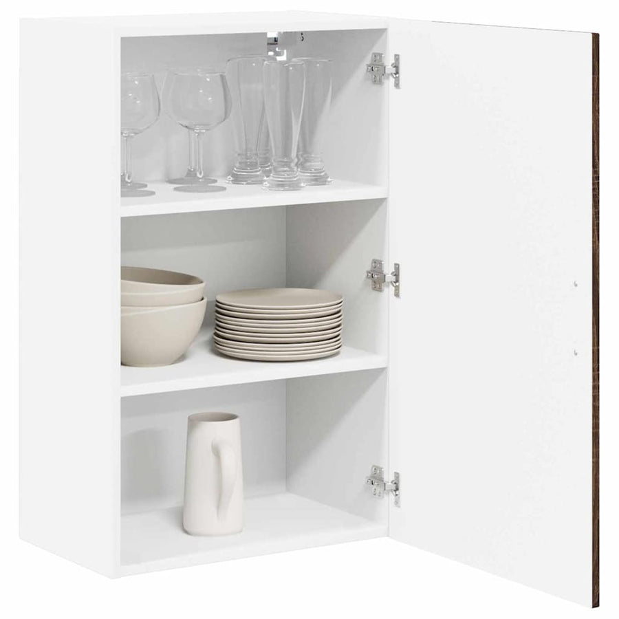 Keukenkast aan de muur Bruin Eiken 50 x 31 x 80 cm Bewerkt hout
