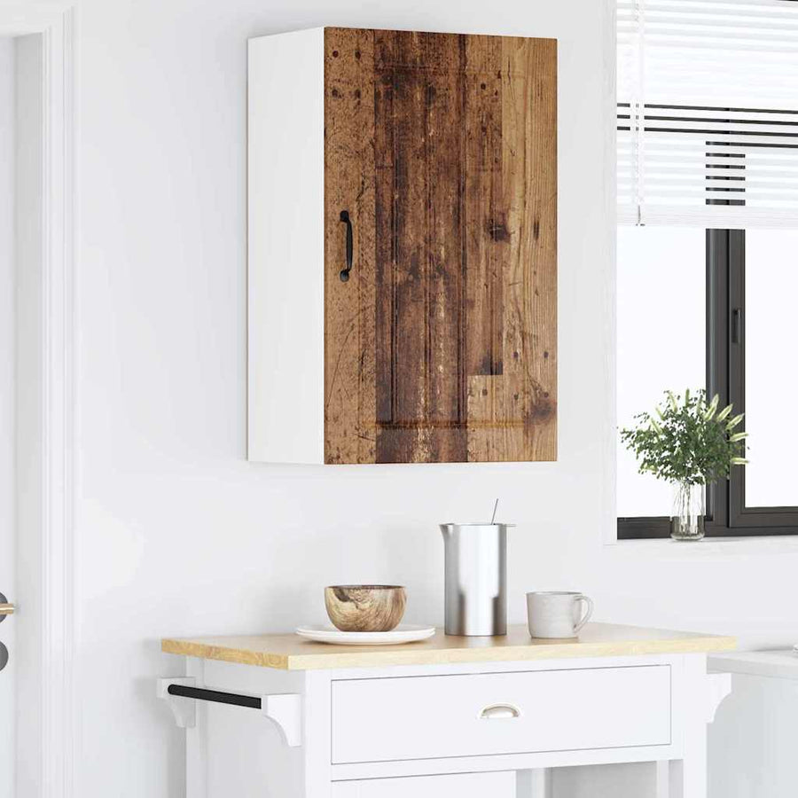 Keukenkast aan de muur Oud Hout 50 x 31 x 80 cm Bewerkt hout