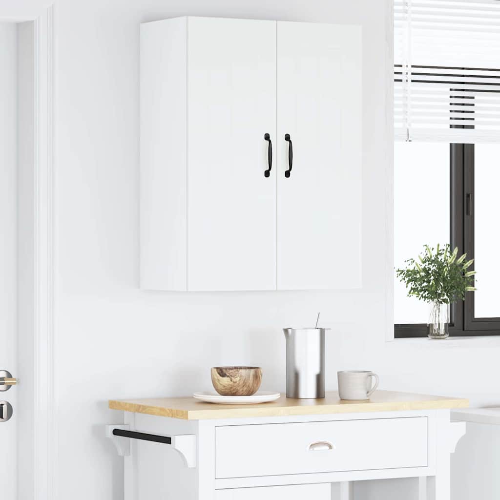 Keukenkast aan de muur Wit 60 x 31 x 80 cm Bewerkt hout