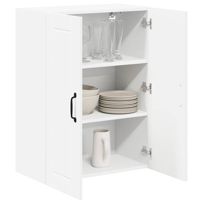 Keukenkast aan de muur Wit 60 x 31 x 80 cm Bewerkt hout