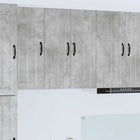 Keukenkast 60x31x80 cm beton grijs bewerkt hout