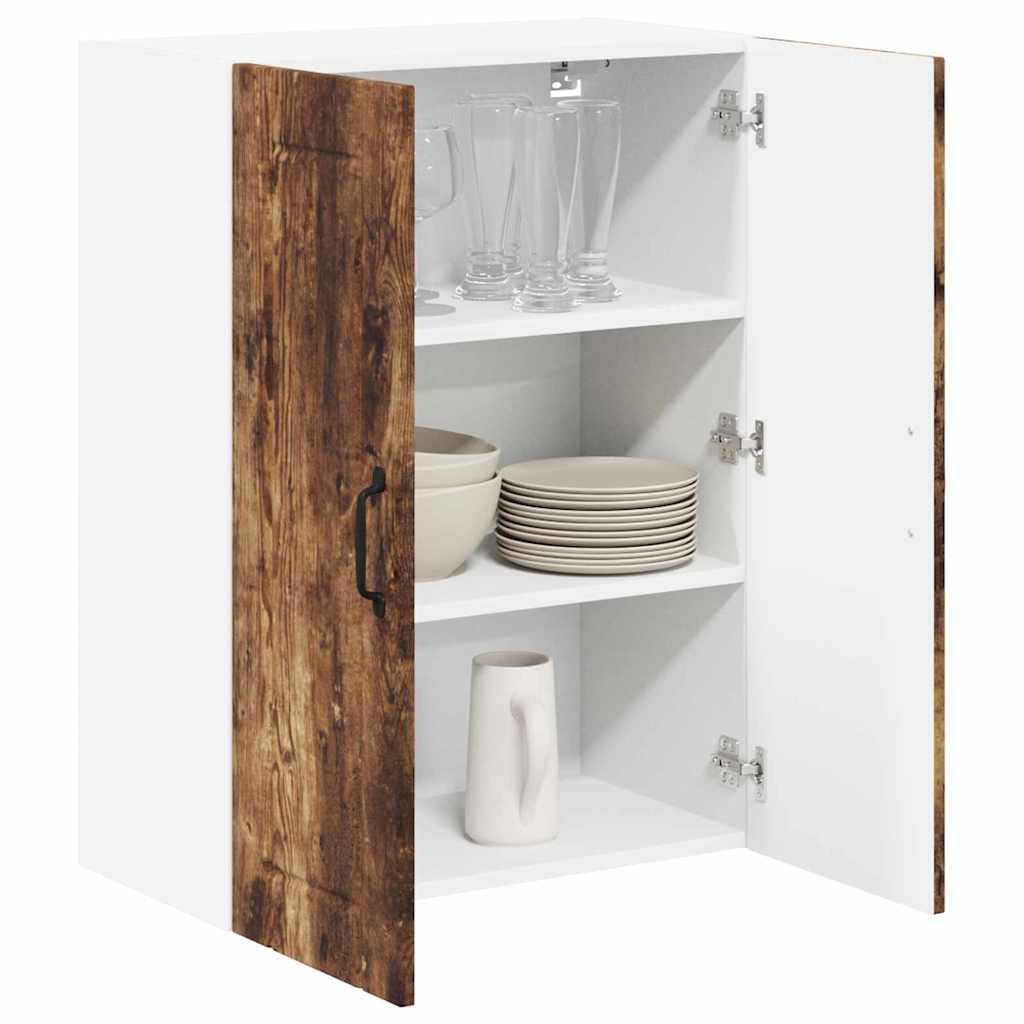 Keukenkast aan de muur met plank Gerookt eiken 60 x 31 x 80 cm