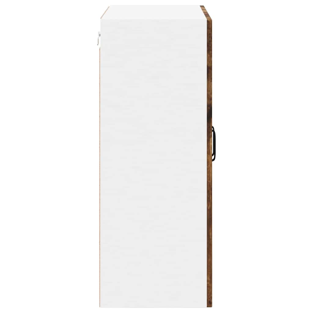 Keukenkast aan de muur met plank Gerookt eiken 60 x 31 x 80 cm