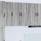 Keuken wandkast 60x31x80 cm grijs bewerkt hout