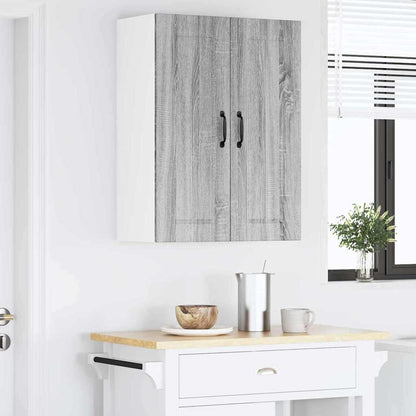 Keukenkast aan de muur met plank Grijs Sonoma 60 x 31 x 80 cm
