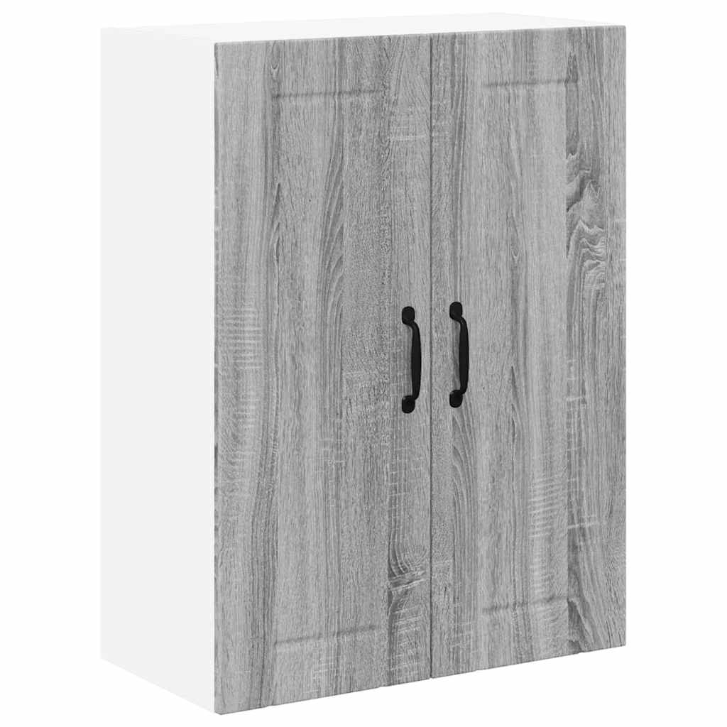 Keukenkast aan de muur met plank Grijs Sonoma 60 x 31 x 80 cm