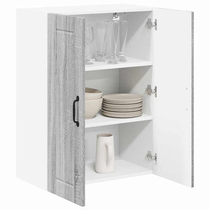 Keukenkast aan de muur met plank Grijs Sonoma 60 x 31 x 80 cm