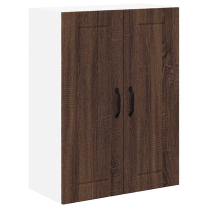 Keukenkast aan de muur Bruin Eiken 60 x 31 x 80 cm Bewerkt hout