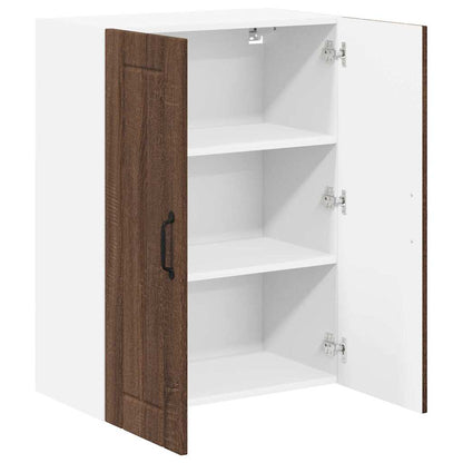 Keukenkast aan de muur Bruin Eiken 60 x 31 x 80 cm Bewerkt hout