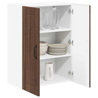 Keukenkast aan de muur Bruin Eiken 60 x 31 x 80 cm Bewerkt hout