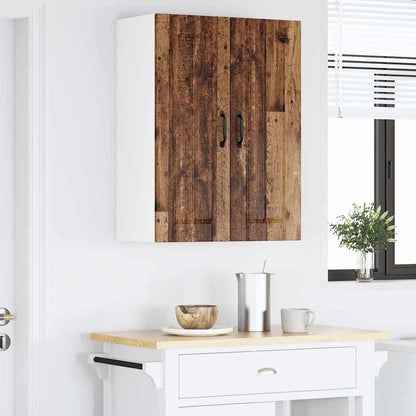 Keukenkast aan de muur Oud Hout 60 x 31 x 80 cm Bewerkt hout