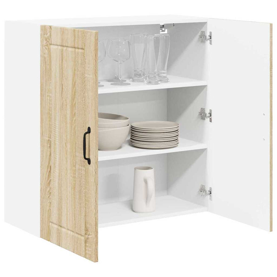 Keukenkast aan de muur met plank Sonoma Eiken 80 x 31 x 80 cm