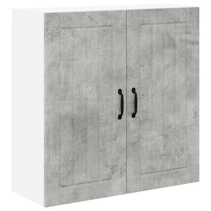 Keukenkast aan de muur Beton Grijs 80 x 31 x 80 cm Bewerkt hout