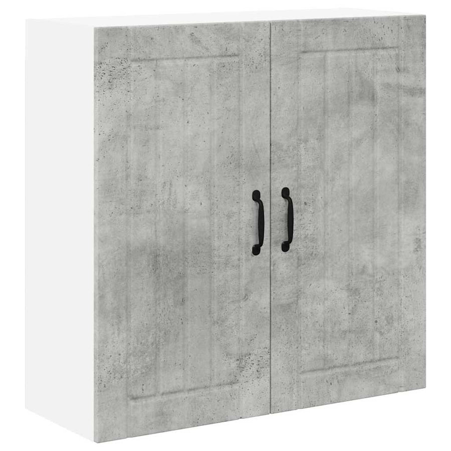 Keukenkast aan de muur Beton Grijs 80 x 31 x 80 cm Bewerkt hout
