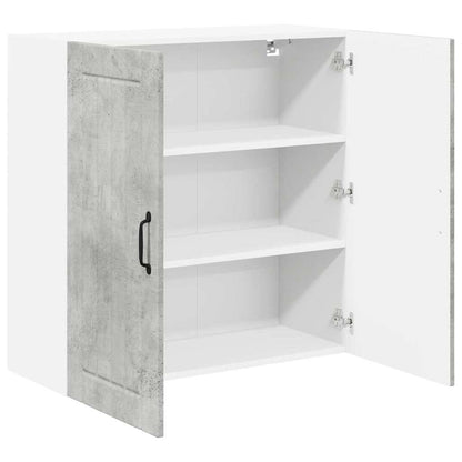 Keukenkast aan de muur Beton Grijs 80 x 31 x 80 cm Bewerkt hout