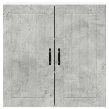 Keukenkast aan de muur Beton Grijs 80 x 31 x 80 cm Bewerkt hout