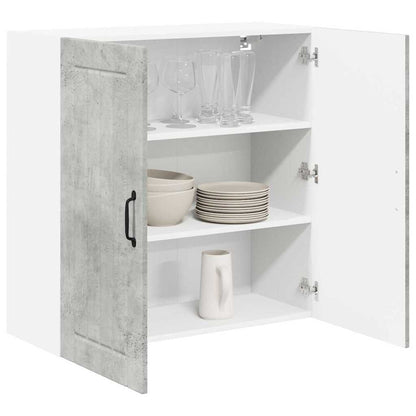 Keukenkast aan de muur Beton Grijs 80 x 31 x 80 cm Bewerkt hout