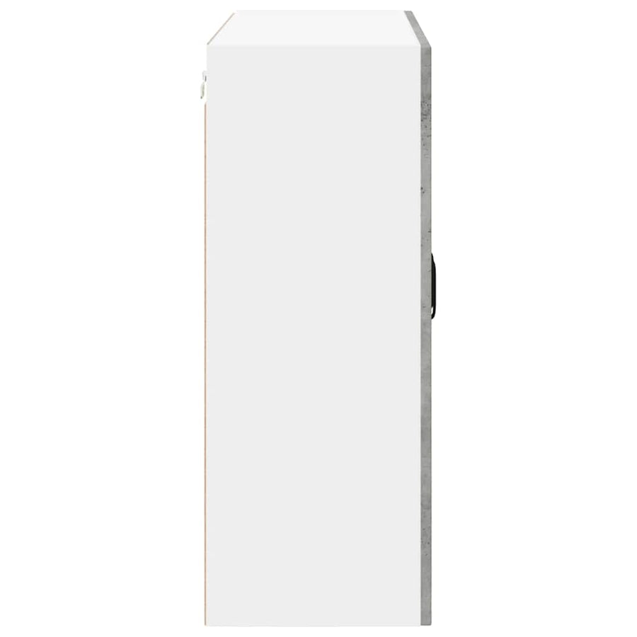 Keukenkast aan de muur Beton Grijs 80 x 31 x 80 cm Bewerkt hout
