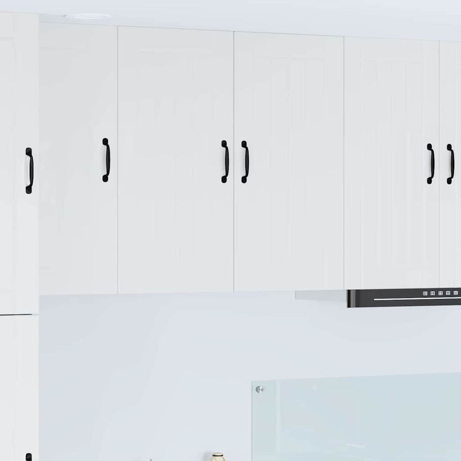 Keukenkast aan de muur met plank Hoogglans wit 80 x 31 x 80 cm