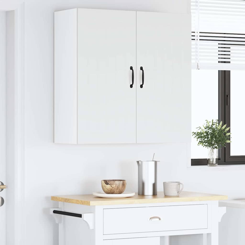 Keukenkast aan de muur met plank Hoogglans wit 80 x 31 x 80 cm