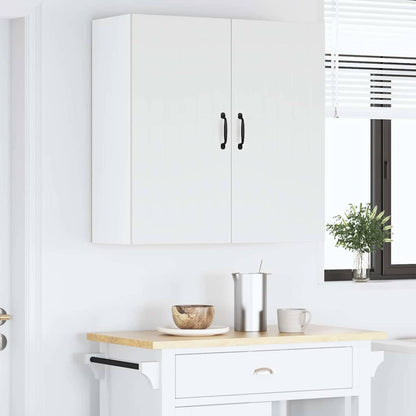 Keukenkast aan de muur met plank Hoogglans wit 80 x 31 x 80 cm