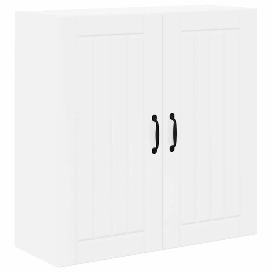 Keukenkast aan de muur met plank Hoogglans wit 80 x 31 x 80 cm