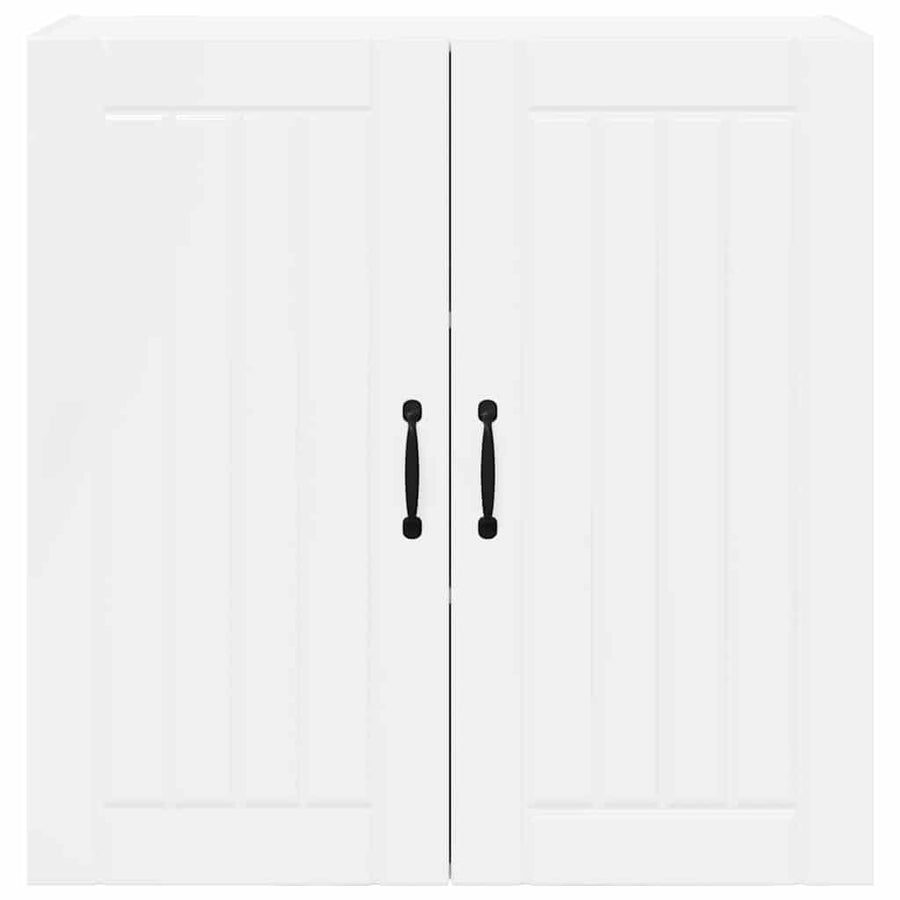Keukenkast aan de muur met plank Hoogglans wit 80 x 31 x 80 cm