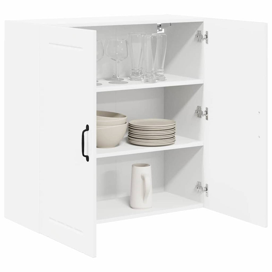 Keukenkast aan de muur met plank Hoogglans wit 80 x 31 x 80 cm