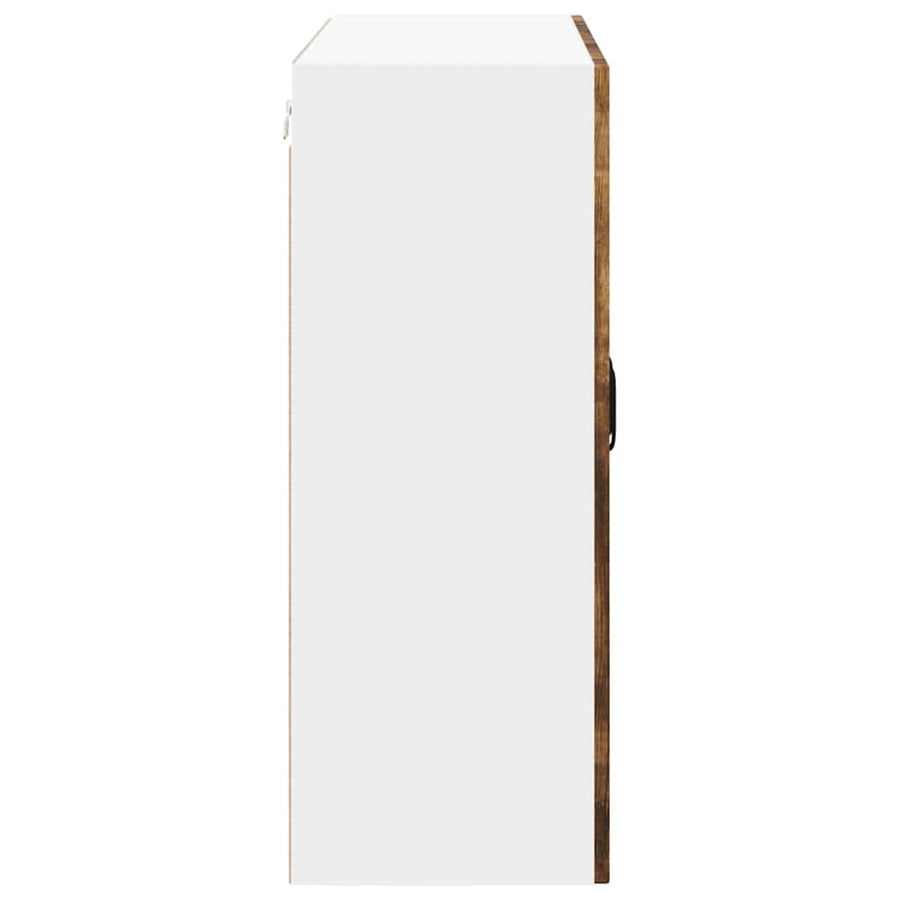 Keukenkast aan de muur met plank Gerookt eiken 80 x 31 x 80 cm