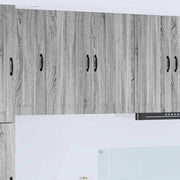 Keukenkast 80x31x80 cm grijs sonoma bewerkt hout