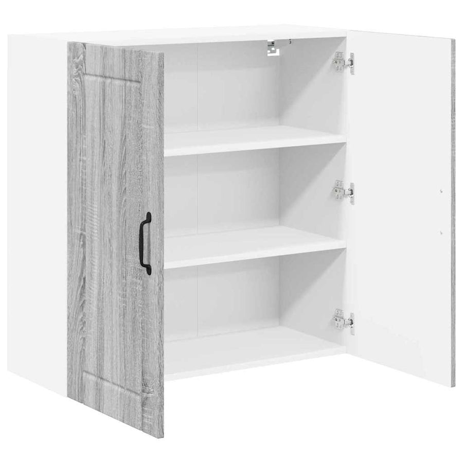 Keukenkast aan de muur met plank Grijs Sonoma 80 x 31 x 80 cm