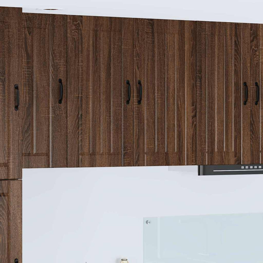 Keukenkast aan de muur Bruin Eiken 80 x 31 x 80 cm Bewerkt hout