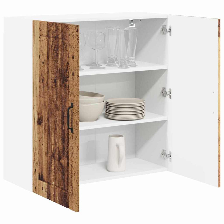 Keukenkast aan de muur Oud Hout 80 x 31 x 80 cm Bewerkt hout