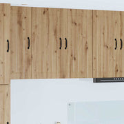 Keukenkast 80x31x80 cm bewerkt hout artisan eiken