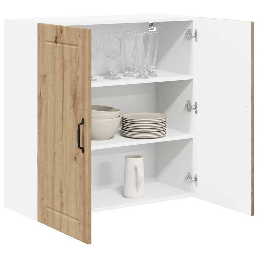 Keukenkast aan de muur met plank Artisan Eiken 80 x 31 x 80 cm