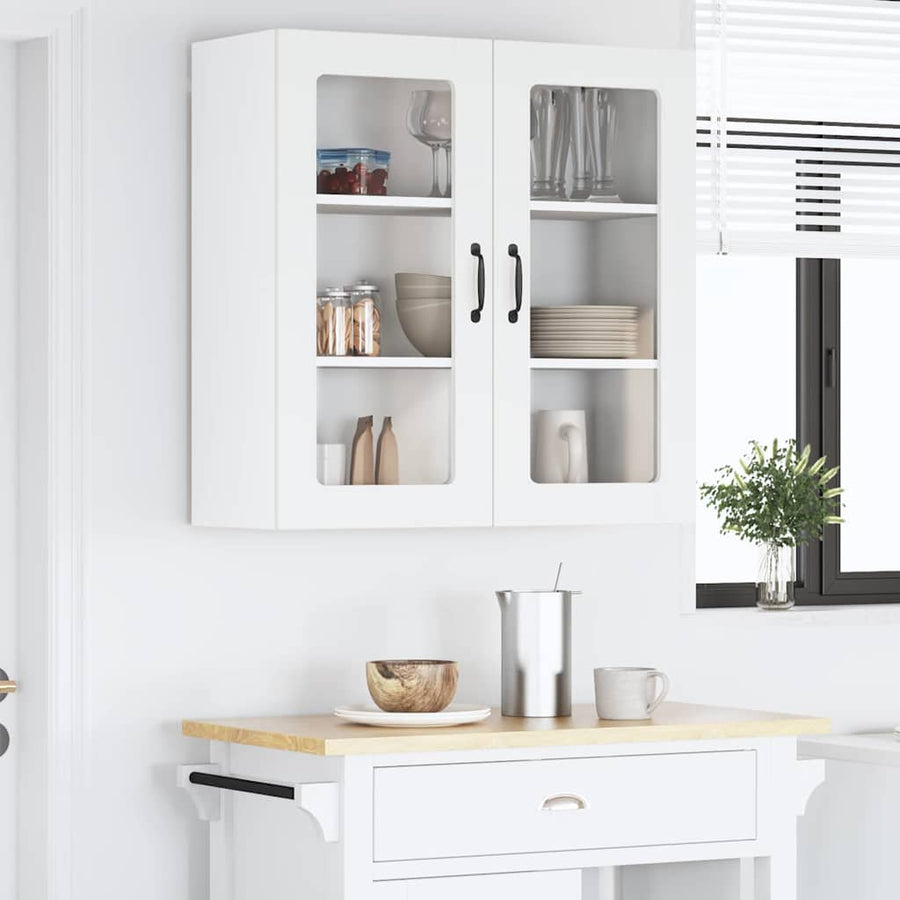 Keukenkast aan de muur Wit 80 x 31 x 80 cm Bewerkt hout