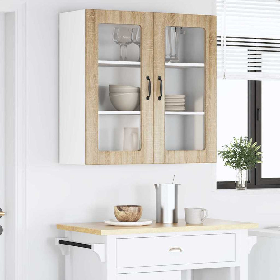Keukenkast aan de muur met plank Sonoma Eiken 80 x 31 x 80 cm