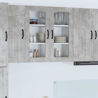 Keukenkast 80x31x80 cm beton grijs bewerkt hout