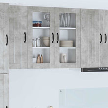 Keukenkast aan de muur Beton Grijs 80 x 31 x 80 cm Bewerkt hout