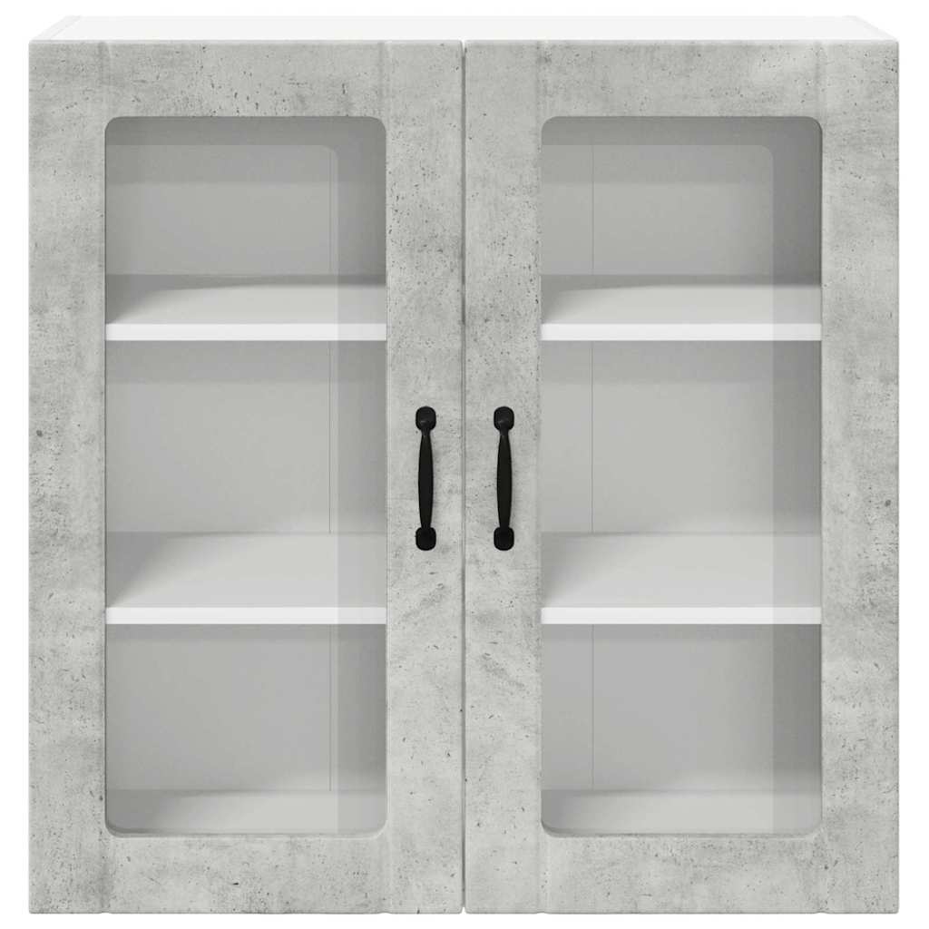 Keukenkast aan de muur Beton Grijs 80 x 31 x 80 cm Bewerkt hout