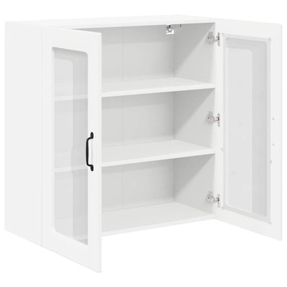 Keukenkast aan de muur met plank Hoogglans wit 80 x 31 x 80 cm
