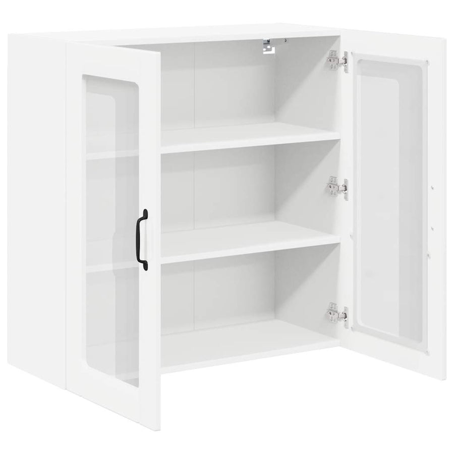 Keukenkast aan de muur met plank Hoogglans wit 80 x 31 x 80 cm