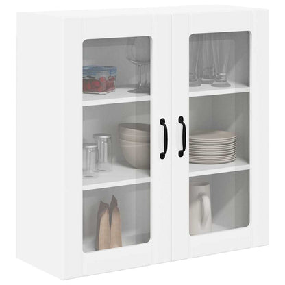 Keukenkast aan de muur met plank Hoogglans wit 80 x 31 x 80 cm